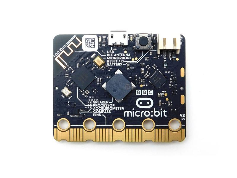 BBC micro:bit Entwicklerboard micro:bit V2 Single, Prozessorfamilie: ARM Cortex, Entwicklerboard Serie: micro:bit, Anzahl Prozessorkerne: 1, Integrierte Grafik: Nein, Schnittstellen: Micro-USB