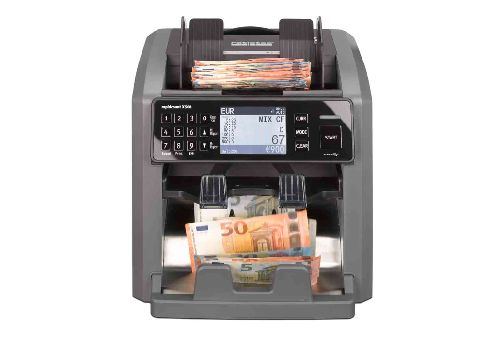 ratiotec Geldschein-Zählgerät X 500, Version Cash Box
