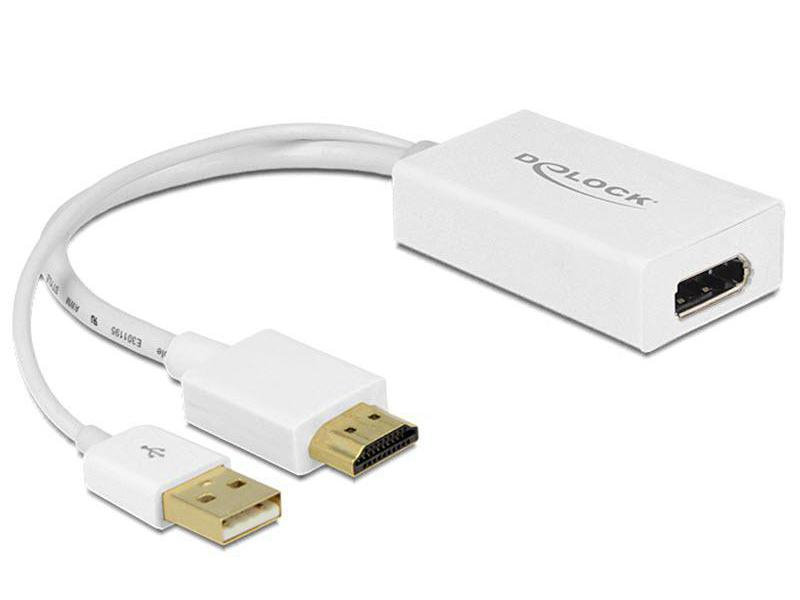 DeLock Adapterkabel HDMI - DisplayPort, Typ: Adapterkabel, Videoanschluss Seite A: HDMI, Videoanschluss Seite B: DisplayPort