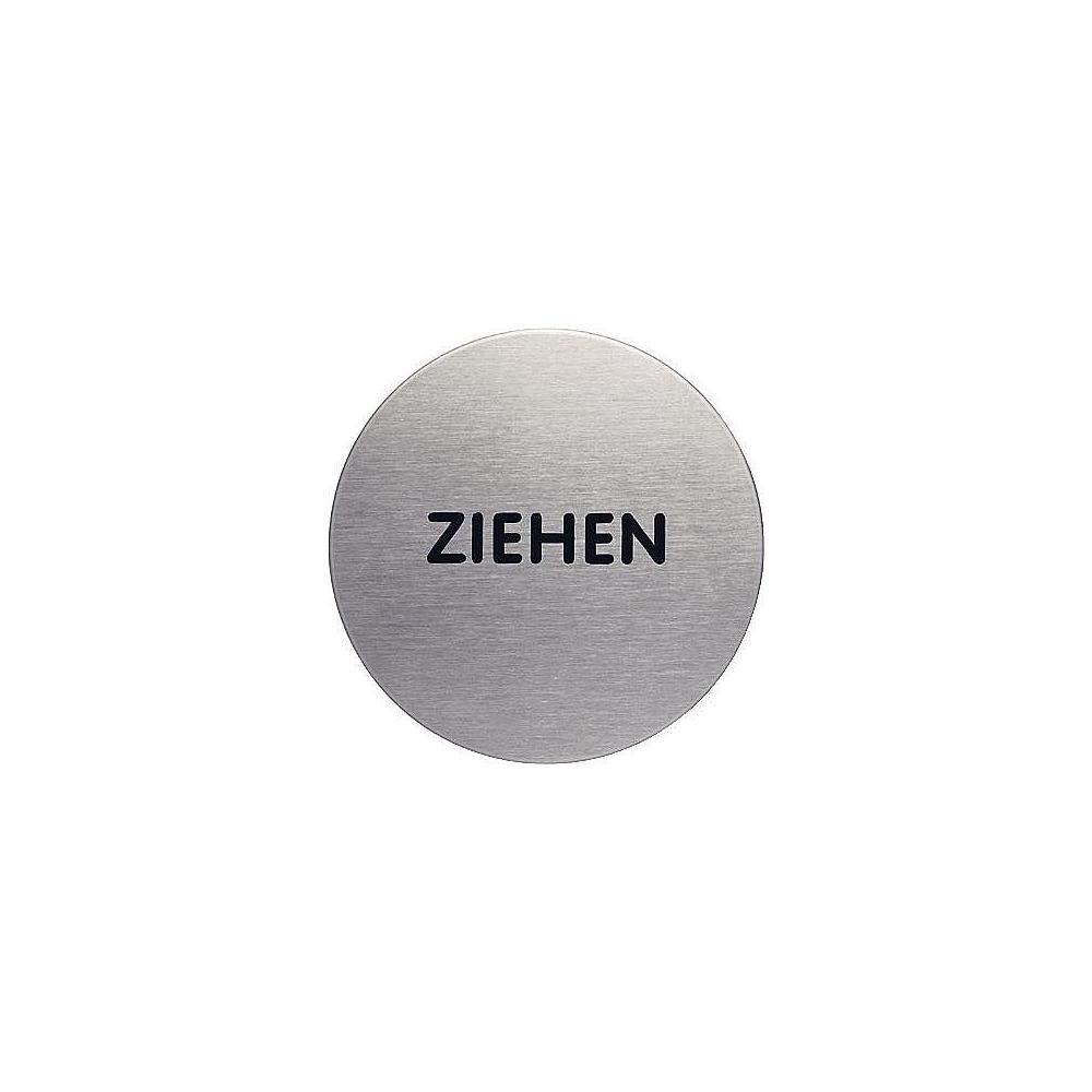 DURABLE Piktogramm "Ziehen", Durchmesser: 65 mm, silber