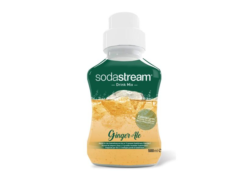 Sodastream Sirup Soda-Mix Ginger Ale 500 ml, Verpackungseinheit: 1 Stück, Volumen: 500 ml, Geschmacksrichtung: Ginger Ale, 50% weniger Zucker als herkömmliche Softdrinks, für 12 L Getränk