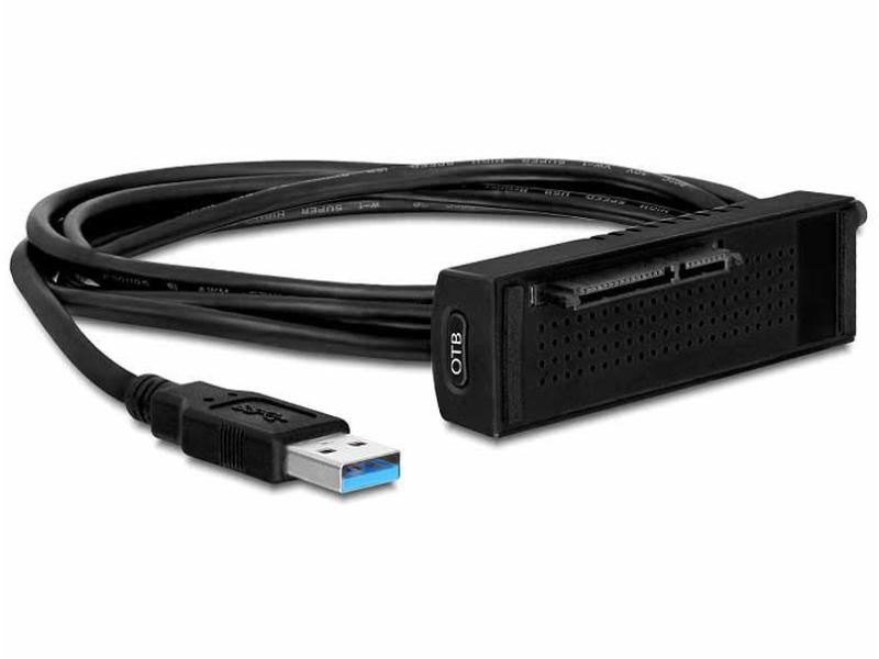 Delock 61858 Dockingstation SATA HDD USB3.0, Für 2.5 und 3.5 SATA HDD, USB 3.0-A Anschluss,