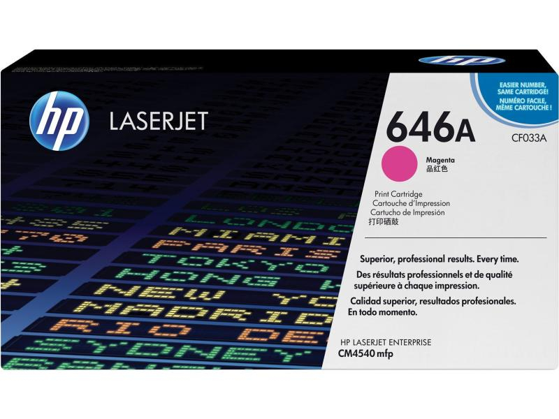 HP Toner-Modul 646A magenta CF033A Color LJ CM4540 12'500 Seiten