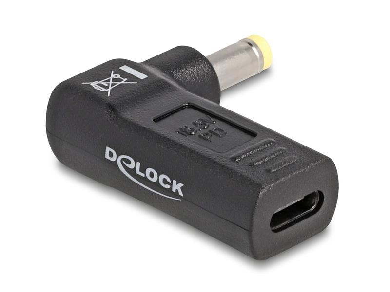 Delock Adapter USB-C zu HP 4.8 x 1.7 mm 90° gewinkelt, Zubehörtyp: Adapter