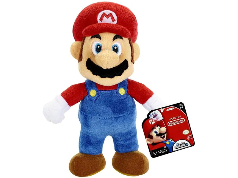 Nintendo Plüsch Mario (20 cm), Altersempfehlung ab: 3 Jahren, Höhe: 20 mm, Detailfarbe: Blau, Themenwelt: Mario