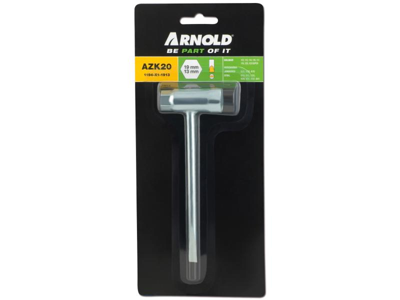 Arnold Zündkerzenschlüssel AZK20 13x19x60 mm, Zubehör zu: Rasenmäher, Produkttyp: Werkzeug