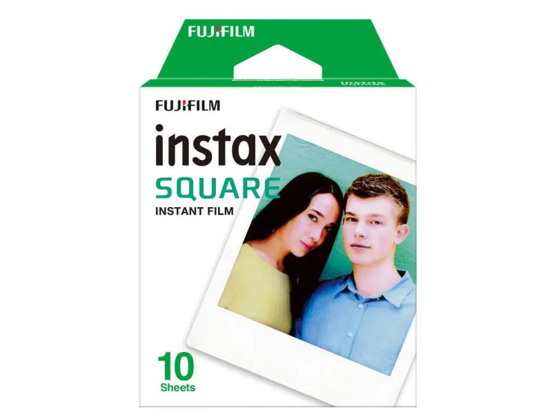 Fujifilm Sofortbildfilm Instax Square 10 Blatt Weiss, Zubehörtyp: Sofortbildfilm