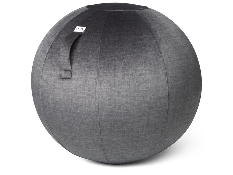 VLUV Sitzball Bol Varm Anthrazit, Ø 70-75 cm, Breite: 75 cm, Höhe: 75 mm, Tiefe: 75 mm, Material: Polyester, Farbe: Anthrazit, Art: Sitzball