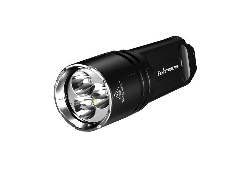 Fenix Taschenlampe TK35UE V2.0, Einsatzbereich: Arbeitslampen, Outdoor & Camping, Betriebsart: Akkubetrieb, Leuchtmittel: LED, Wasserfest: Ja, Leuchtweite: 400 m, Max. Laufzeit: 85 h
