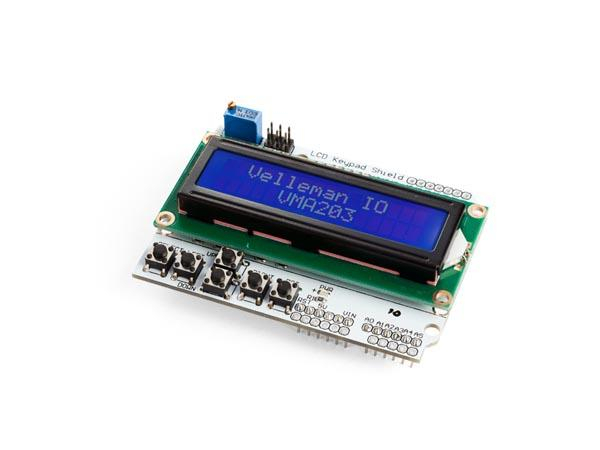Whadda Display LCD1602 & Keypad Shield für Arduino, Zubehörtyp: Display