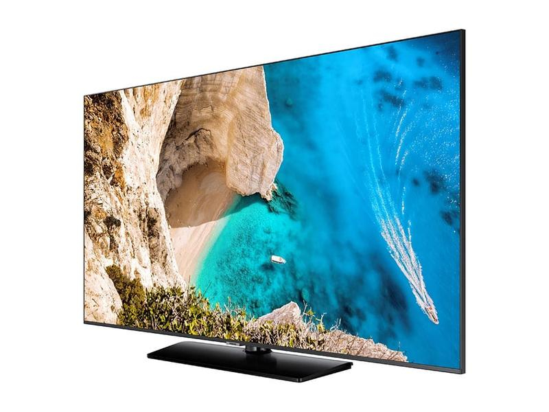 Samsung Hotel-TV HG55ET690UE 55 ", Bildschirmdiagonale: 55 ", Auflösung: 3840 x 2160 (Ultra HD 4K), IPTV: Ja, Tuner-Signal: DVB-T2 (terrestrisch), DVB-C (Kabel), DVB-S2 (Satellit), CI-Slot (x1), Analog, Farbe: Schwarz, Bildschirmtechnologie: LED-LCD