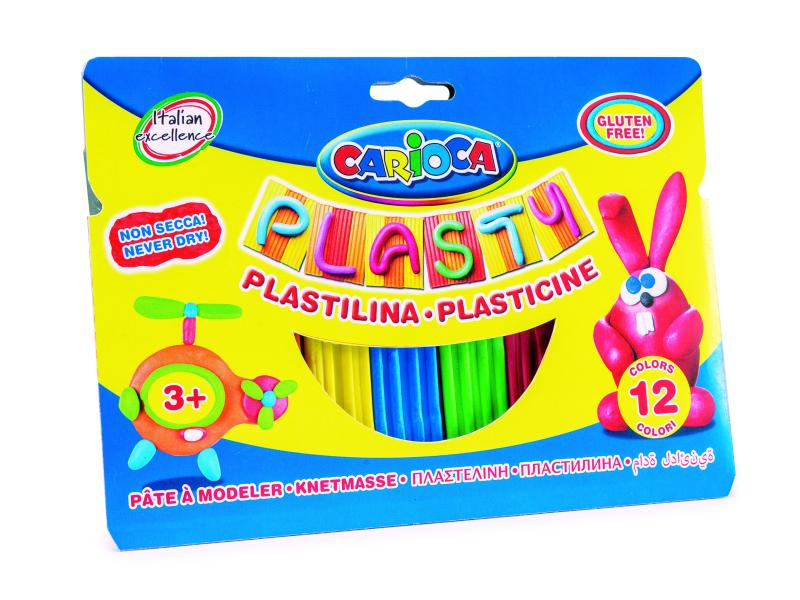 Carioca Modelliermasse Plasty 12 Stück, Mehrfarbig, Packungsgrösse: 12 Stück, Set: Ja, Anwender: Kinder, Farbe: Mehrfarbig, Modelliermasse Art: Modelliermasse, Effekte: Keine