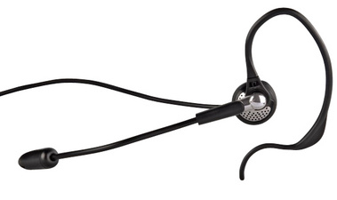 hama Telefon-Headset für schnurlose Telefone, schwarz/chrom