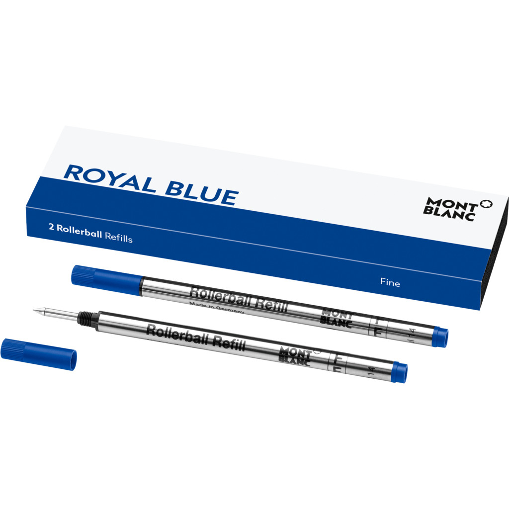 MONTBLANC Refill Rollerball F 128232 royal blue 2 Stück
