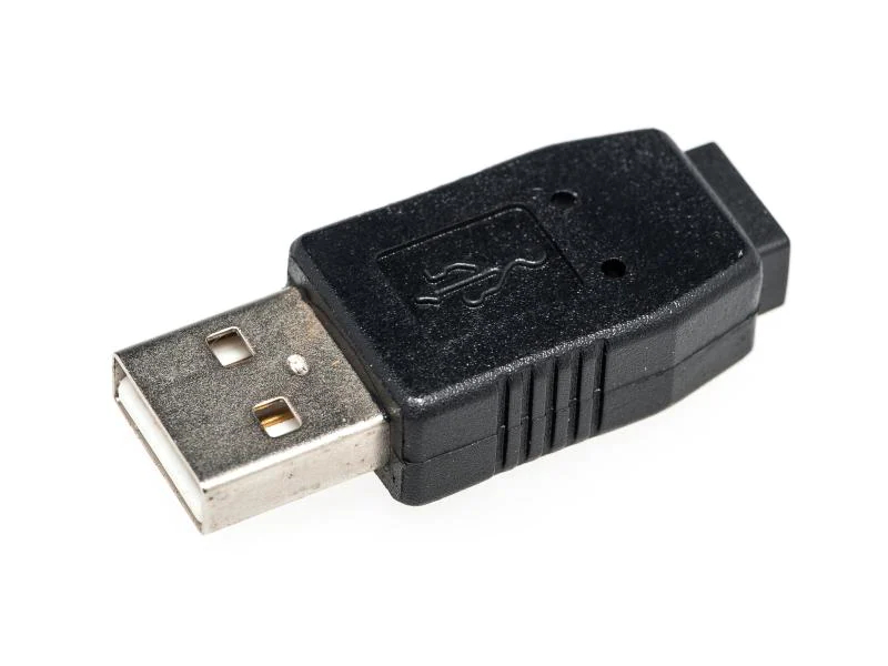 USB Adapter A-Stecker zu Mini-B-Buchse,