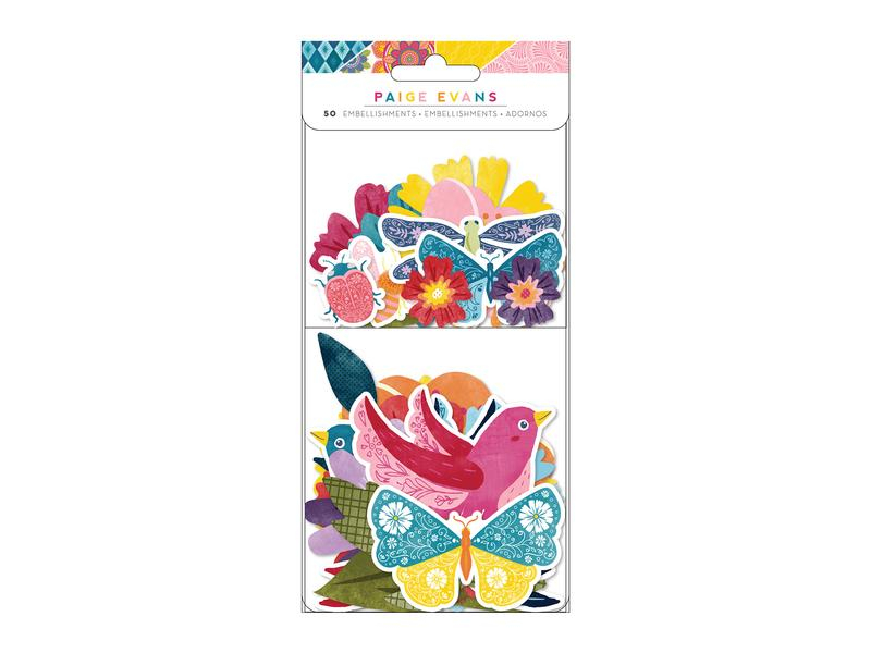 American Crafts Papierdekoration Floral 50 Stück, Mehrfarbig, Packungsgrösse: 50 Stück, Detailfarbe: Mehrfarbig, Anlass: Universal