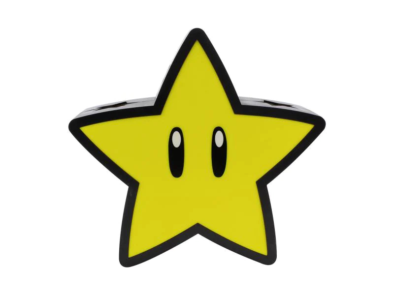 Paladone Dekoleuchte Super Mario Super Star (mit Soundfunktion), Höhe: 12 cm, Themenwelt: Mario, Stromversorgung: Batteriebetrieb