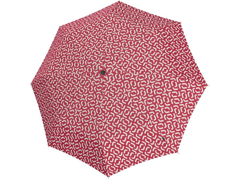 Reisenthel Knirps Schirm Pocket Classic Signature Red, Schirmtyp: Taschenschirm, Länge: 24 cm, Schirm-Eigenschaften: Robust, Windfest, Farbe: Weiss, Rot, Sportart: Lifestyle