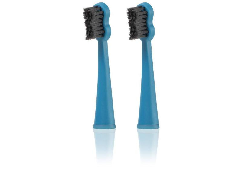 Megasmile Zahnbürstenkopf megasmile blau 2er 2 Stück, Zahnbürsten-Art: Schallzahnbürste, Verpackungseinheit: 2 Stück, mit Aktivkohle zur schonenden Zahnreinigung