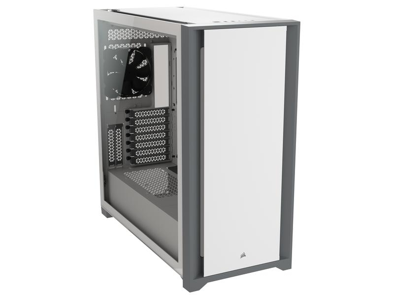 5000D Tempered Glass Mid-Tower, White