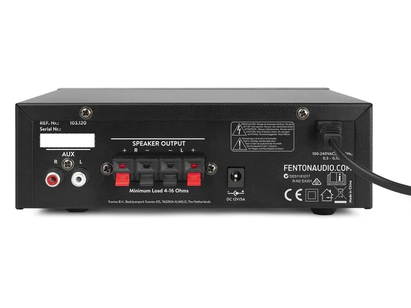 Fenton Karaoke Verstärker AV344, Signalverarbeitung: Digital, Impedanz: 0 ?, Endstufenklassen: Andere, Endstufentyp: 2-Kanal, Eigenschaften: Keine, Anwendungsbereich: Gesang, Andere