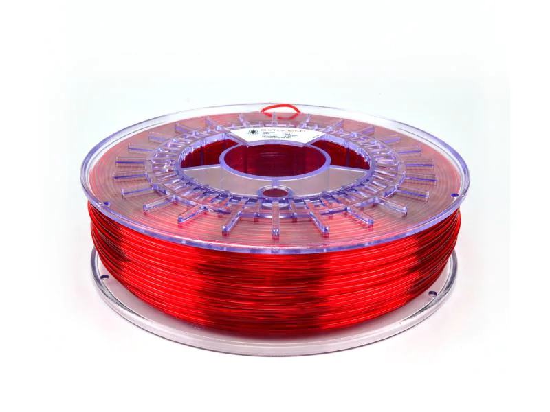 Octofiber Filament PETG PETG Transparent/Rot 1.75 mm 0.75 kg, Farbe: Transparent, Rot, Material: PETG, Materialeigenschaften: Keine Spezialeigenschaften, Gewicht: 0.75 kg, Durchmesser: 1.75 mm