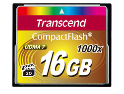 16GB Compact Flash Card 1000x 16GB Compact Flash 1000,Integrierte BCH ECC Technologie mit Read-Retry zur Identifikation und Korrektur von Fehlern,Ultra DMA Modus 0 bis Ultra DMA Modus 7,VPG20 konform (Video Performance Guarantee min.20MB/s),Lesen 160 MByt