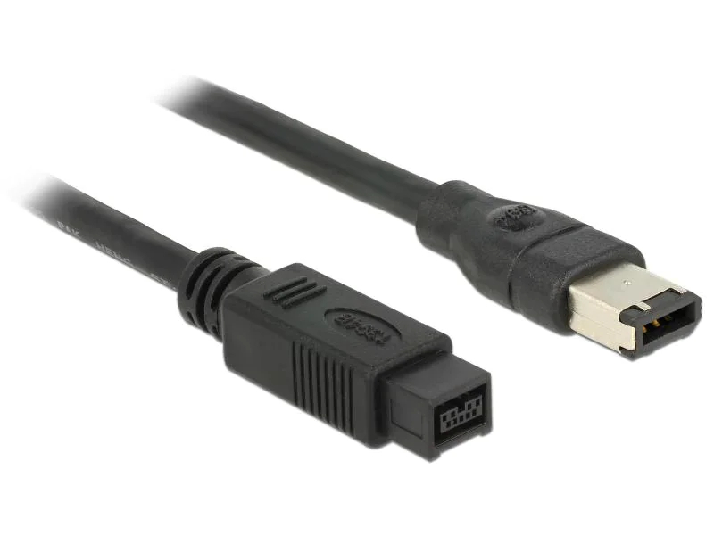 Kabel FireWire IEEE 1394B 9Pol/6Pol, 800Mbps, Blister Verpackung, 1 Meter