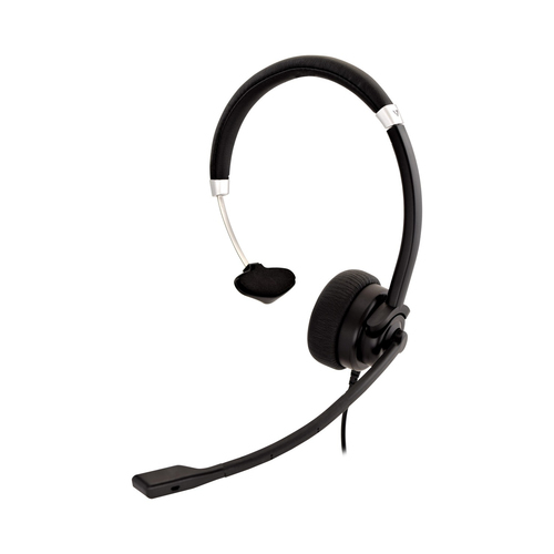 DELUXE MONO USB HEADSET W/MIC VOL CTRL 1.8M BLK NMS IN ACCS