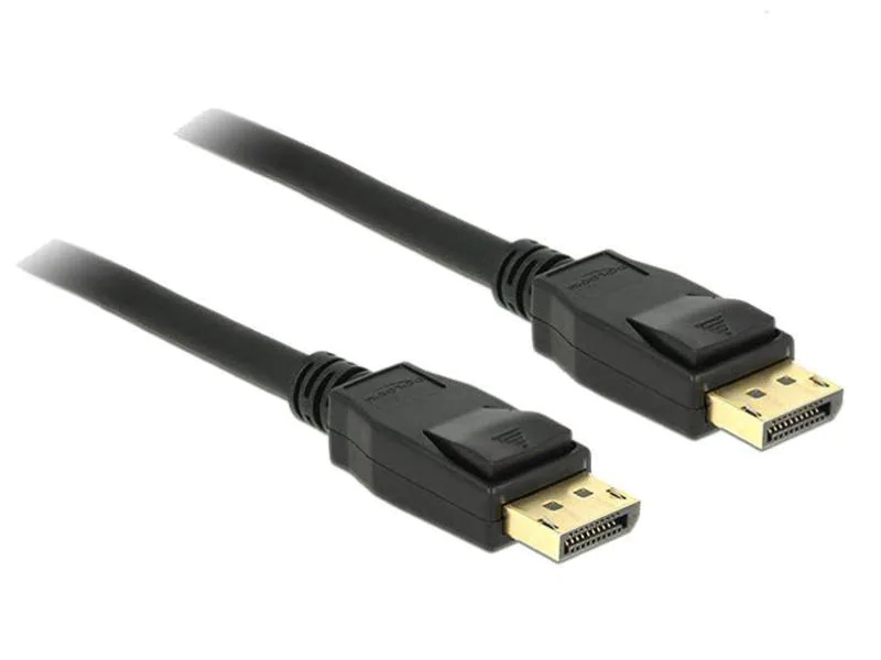 DeLock Kabel DisplayPort - DisplayPort, 2 m, Typ: Anschlusskabel, Videoanschluss Seite A: DisplayPort, Videoanschluss Seite B: DisplayPort, Farbe: Schwarz, Länge: 2 m