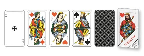 AGMÜLLER Spielkarten 106601224 Tresette Ornament, Vollcellux