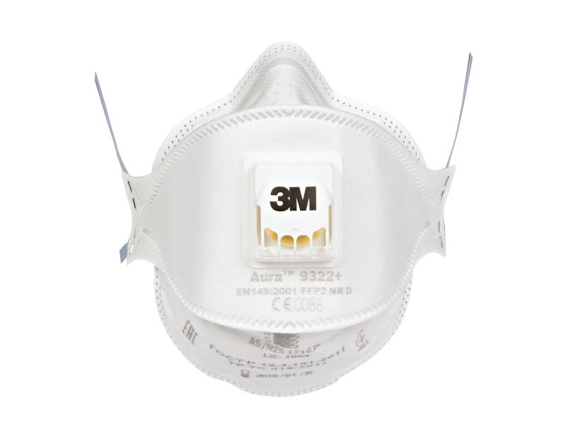 3M Feinstaubmaske FFP2 NRD 9322PRO5, 5 Stück, Maskentyp: Halbmaske, Grösse: Einheitsgrösse, Schutzklasse: FFP2 NRD, Farbe: Weiss