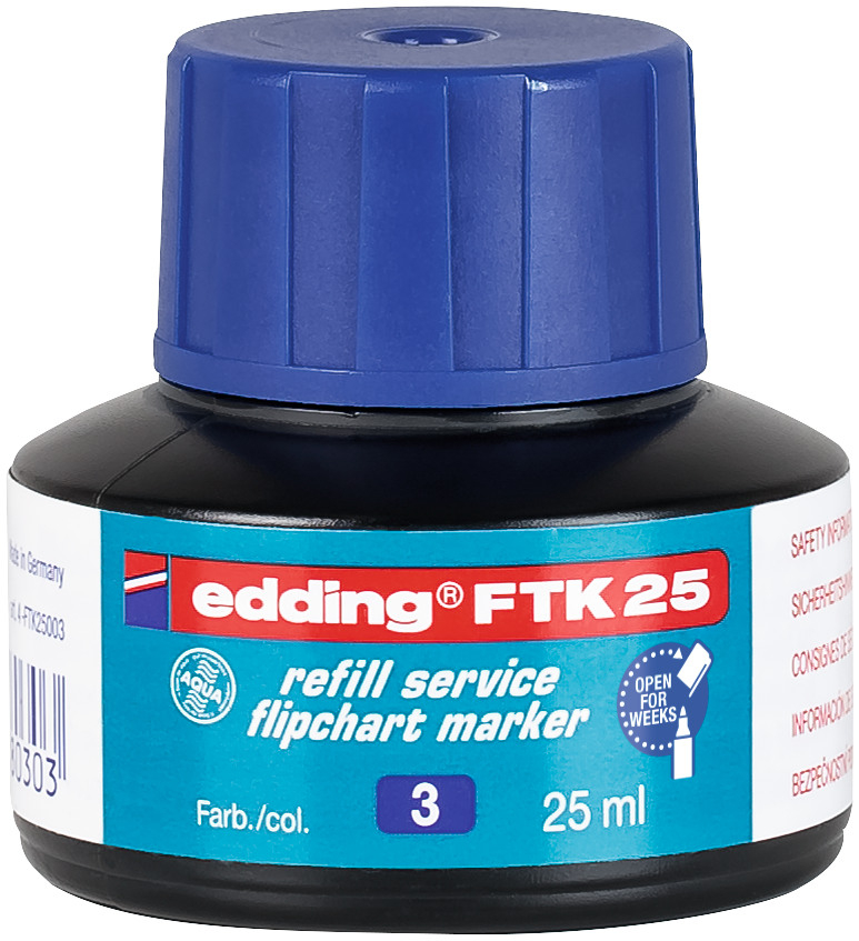 EDDING Nachfülltusche FTK25 25ml FTK-25-003 blau