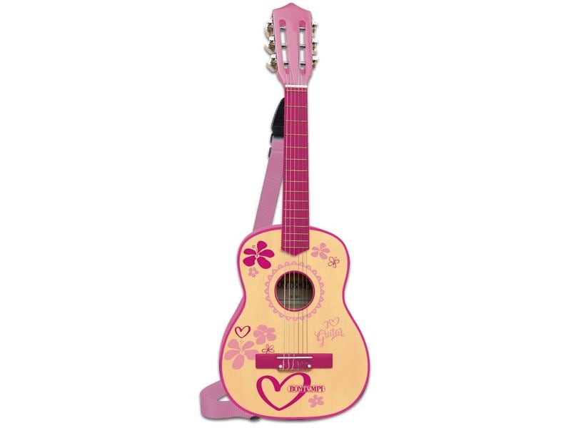 Bontempi Musikinstrument Gitarre 6 Saiten 75 cm pink aus Holz, Produkttyp: Gitarre, Altersempfehlung ab: 5 Jahren, Nachhaltige Eigenschaft: Keine Eigenschaft, Zertifikate: Keine Zertifizierung
