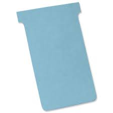 nobo T-Karten, Größe 4 / 124 mm, 170 g/qm, blau