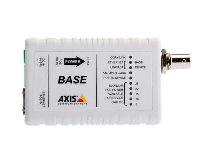 Axis PoE+ Converter T8641 PoE+ over Coax Base Modul, Aussenanwendung: Nein, Breite: 54 mm, Gewicht: 90 g, Höhe: 24 mm, Leistung PoE pro Port: 0 W, PoE Standard: 802.3af/at PoE+