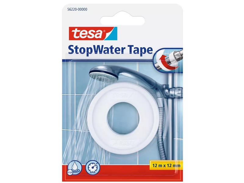 tesa Reparaturband ? Set Stop Water Tape, 3er Pack, Detailfarbe: Weiss, Art: Isolierband