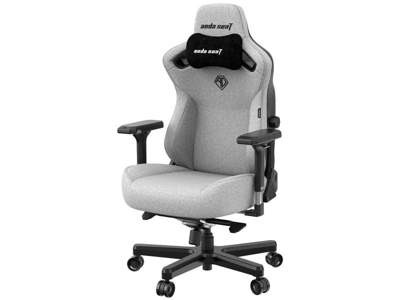 Anda Seat Gaming-Stuhl Kaiser 3 L Grau, Lenkradhalterung: Nein, Höhenverstellbar: Ja, Detailfarbe: Grau, Material: Leinen, Belastbarkeit: 120 kg