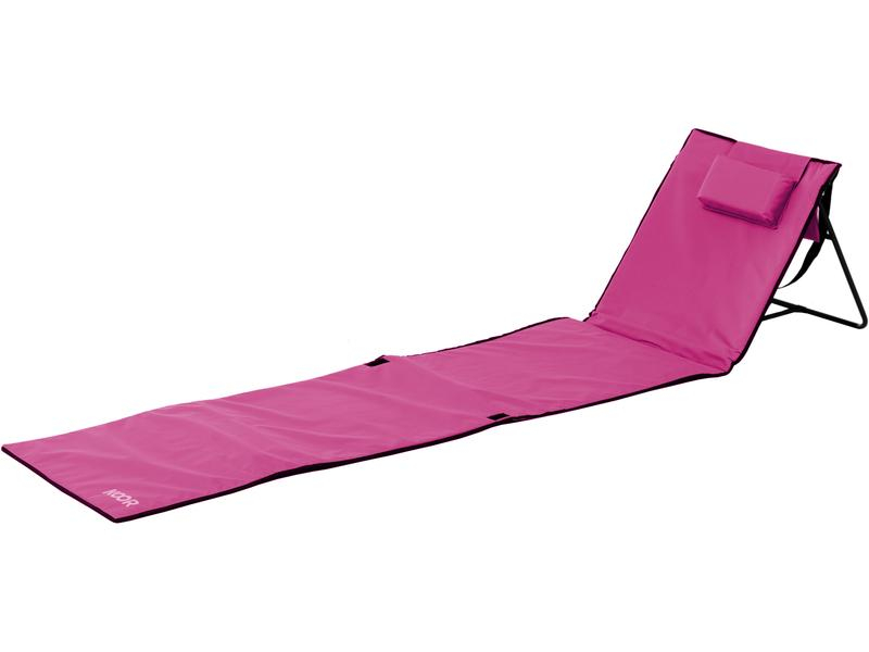 KOOR Strandmatte Calma Magenta Haze mit Kopfstütze, Breite: 55 cm, Länge: 220 cm, Farbe: Pink, Material: 600D Polyester Canvas, PE-Schaumstoff, Sportart: Camping