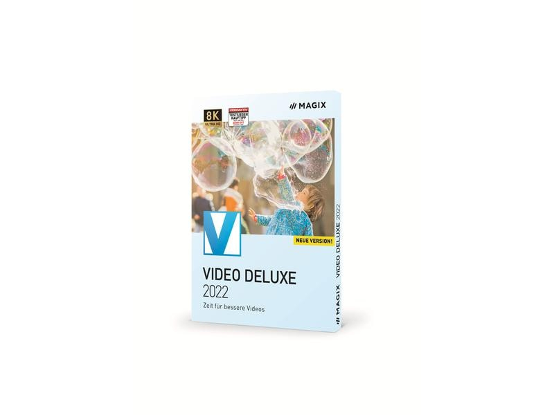Magix Magix Video Deluxe 2022 Box, Vollversion, WIN, DE, Produktfamilie: Video, Produktserie: Deluxe, Lizenztyp: Vollversion, Kundenart: Privatkunde, Lizenzform: Box