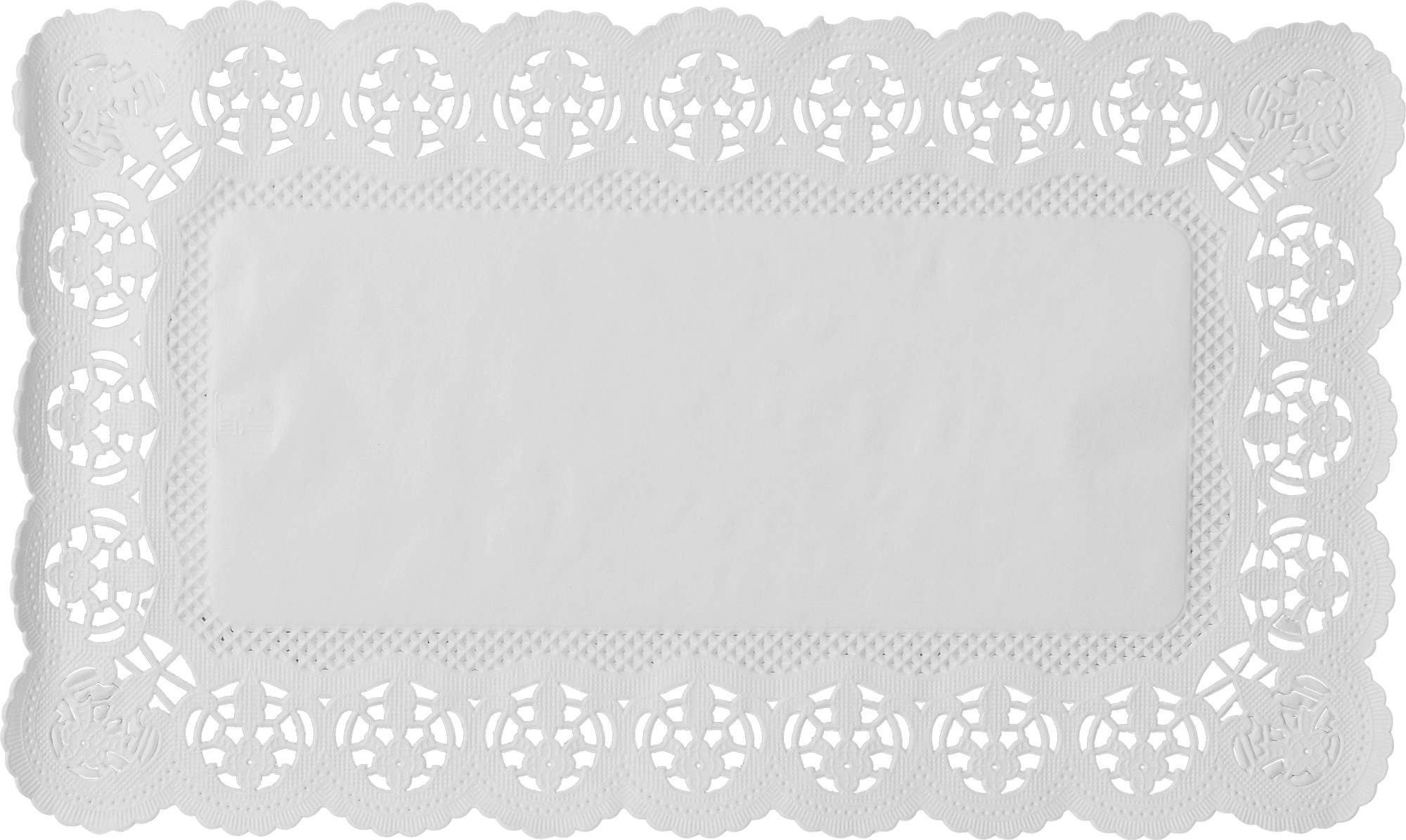 DEMMLER Tortenspitzen eckig 2940100610 30×18cm, 6 Stück weiss