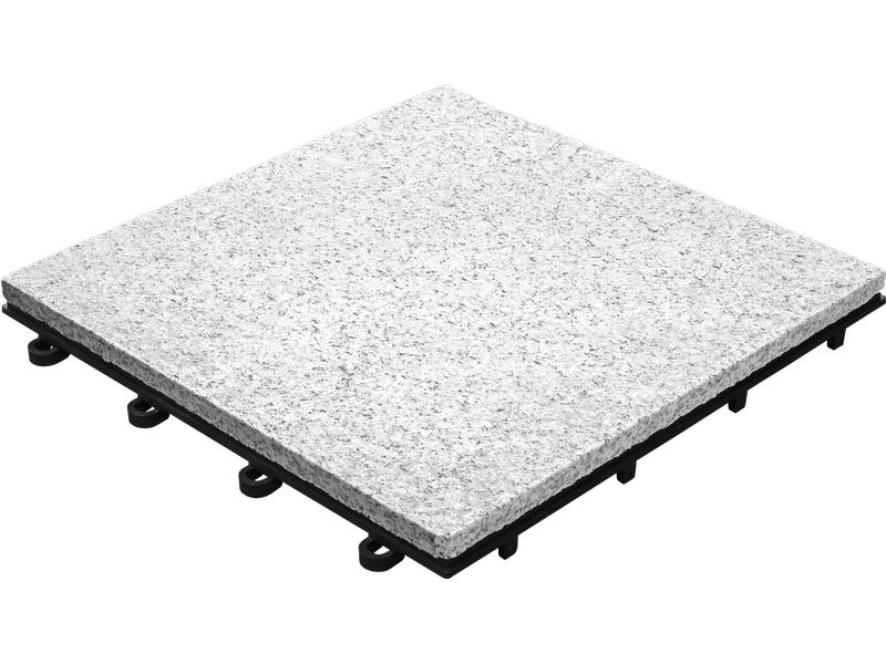 Florco Balkon-& Terrassenplatten Stone Granit vollflächig, 4 Stk., Typ: Balkon-& Terrassenplatten, Montagesystem: Klickverbindung
