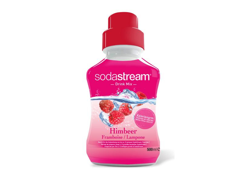 Sodastream Sirup Soda-Mix Himbeer 500 ml, Verpackungseinheit: 1 Stück, Volumen: 500 ml, Geschmacksrichtung: Himbeer, 50% weniger Zucker als herkömmliche Softdrinks, für 12 L Getränk
