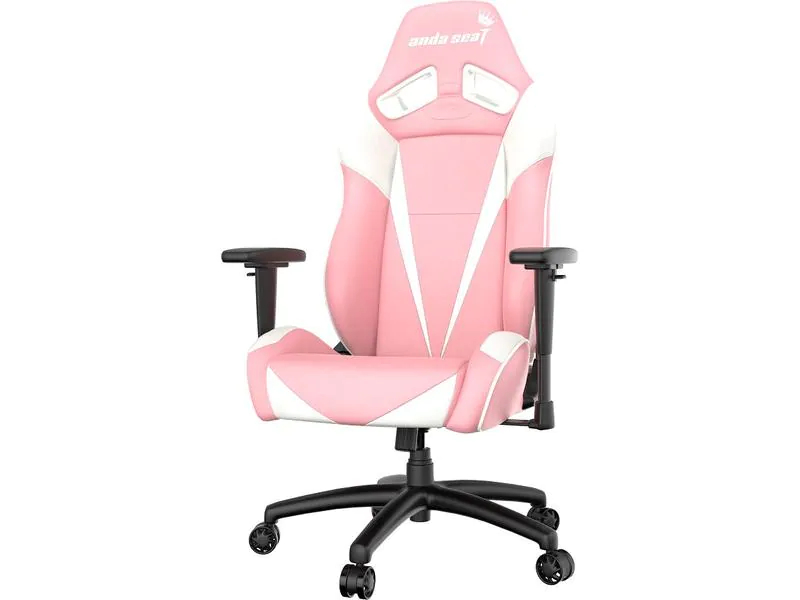 Anda Seat Gaming-Stuhl Pretty in Pink Pink, Lenkradhalterung: Nein, Höhenverstellbar: Ja, Detailfarbe: Pink, Material: Kunstleder, Stahl, Aluminium, Belastbarkeit: 130 kg