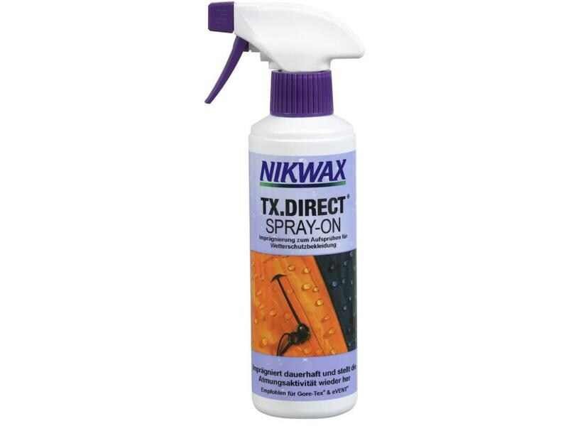 NIKWAX Imprägnierung TX.Direct Spray-On 300 ml, Volumen: 300 ml, Produktart: Imprägnierung, Darreichungsform: Spray, Anwendungszweck Pflege: Wasserdichte Kleidung