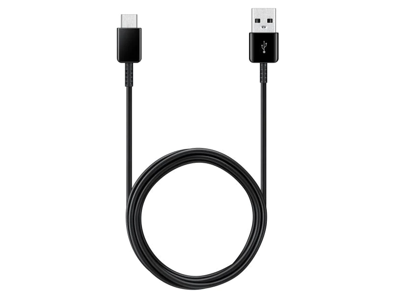 Samsung USB-Kabel USB A - USB C 1.5 m, Kabeltyp: Daten- und Ladekabel, Farbe: Schwarz, USB Standard: 2.0 (480 Mbps), Länge: 1.5 m, USB Anschluss 2 (Endgerät): USB C, Geschlecht Anschluss 2 (Endgerät): Male (Stecker)