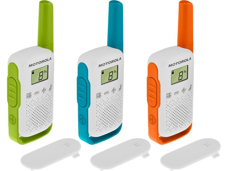 Motorola Funkgeräte-Set Talkabout T42 3er, Reichweite Max.: 4000 m, Anzahl Kanäle: 16, Verpackungseinheit: 3 Stück, Widerstandsfähigkeit: Keine