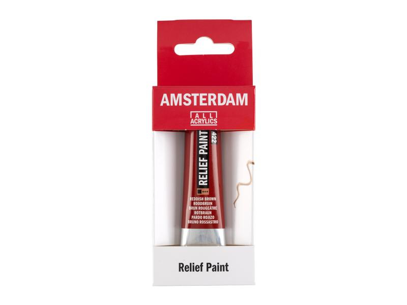 Amsterdam Acrylfarbe Reliefpaint 20 ml, Rotbraun, Art: Acrylfarbe, Farbe: Rotbraun, Set: Nein, Verpackungseinheit: 1 Stück