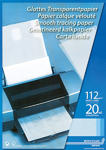 AURORA Transparentpapier A4 CA20 75g 20 Blatt