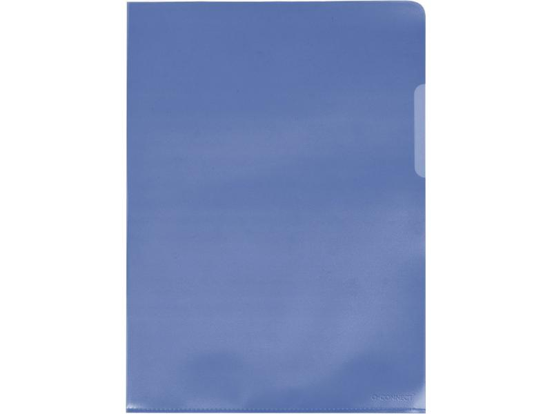 CONNECT Sichthülle A4 Blau, 10 Stück, Typ: Sichthülle, Ausstattung: Genarbt, Blendfrei, Farbe: Blau, Material: Polypropylen